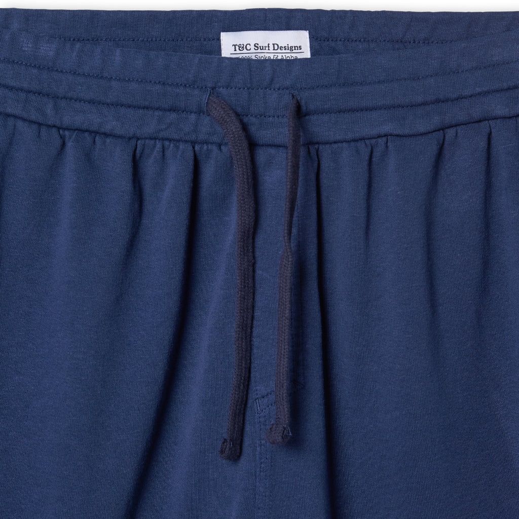 Plain Sweat Short-Dark Navy