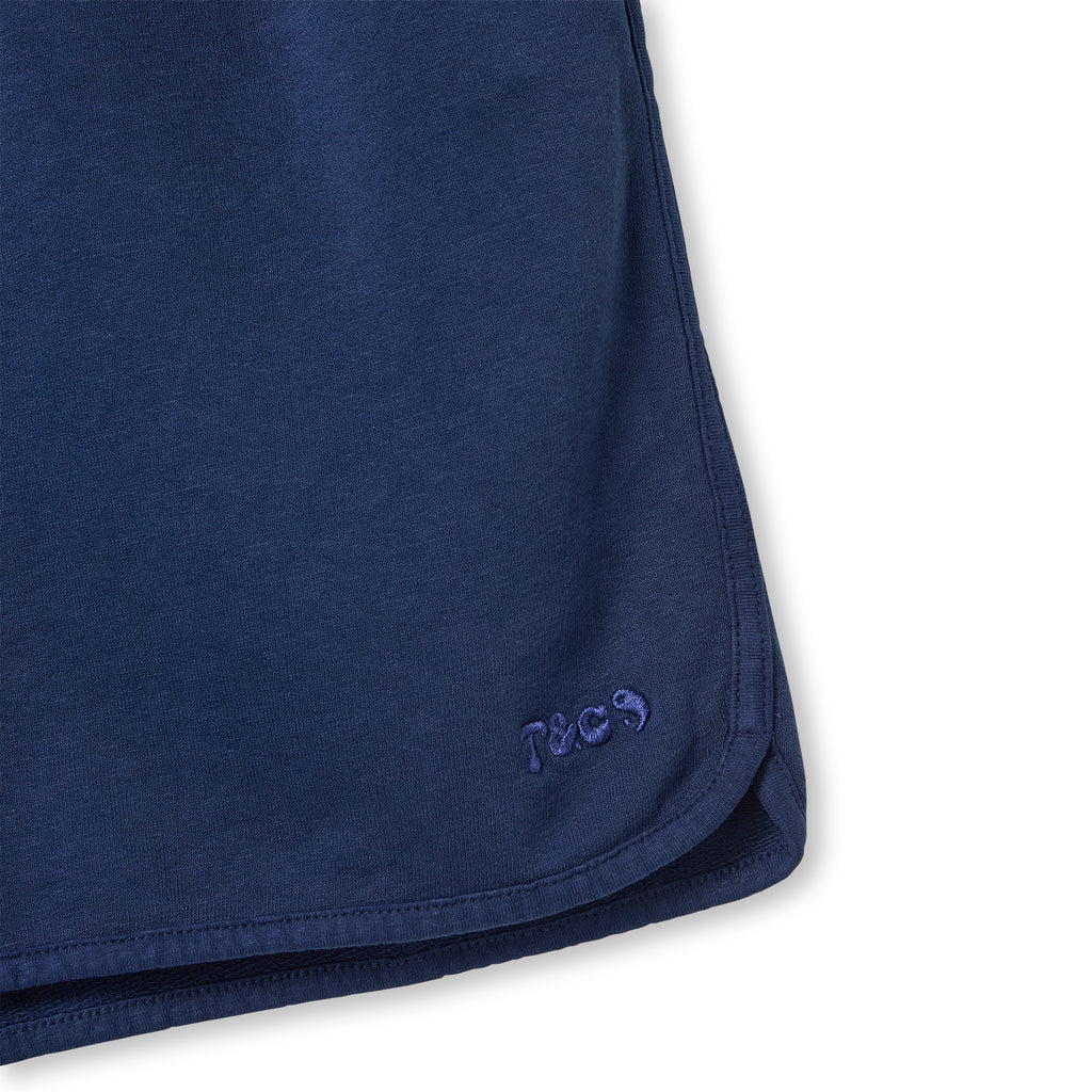 Plain Sweat Short-Dark Navy