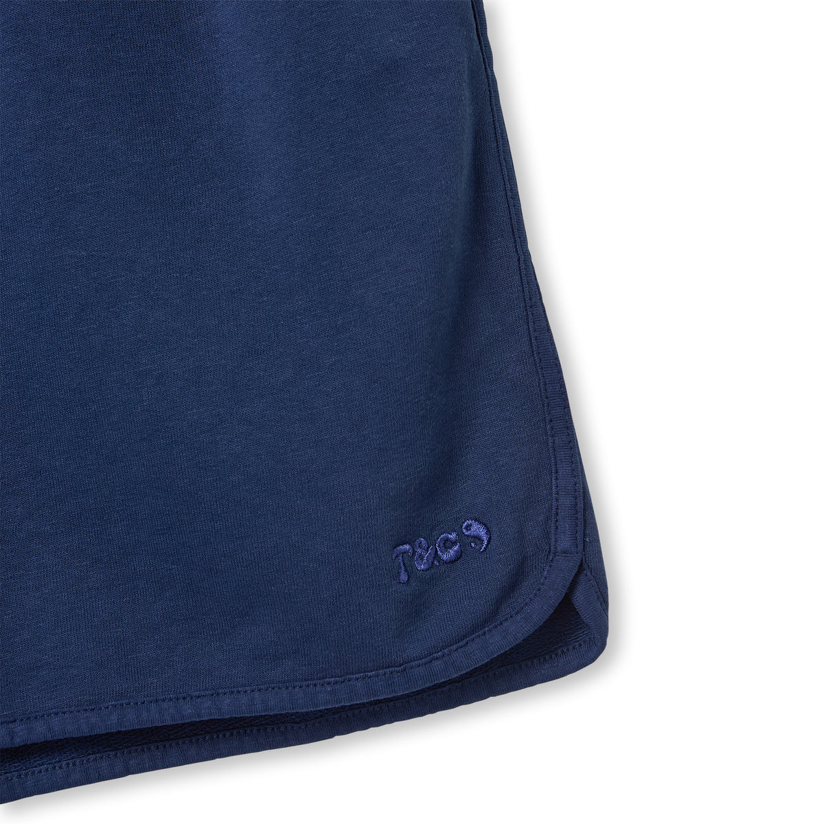 Plain Sweat Short-Dark Navy