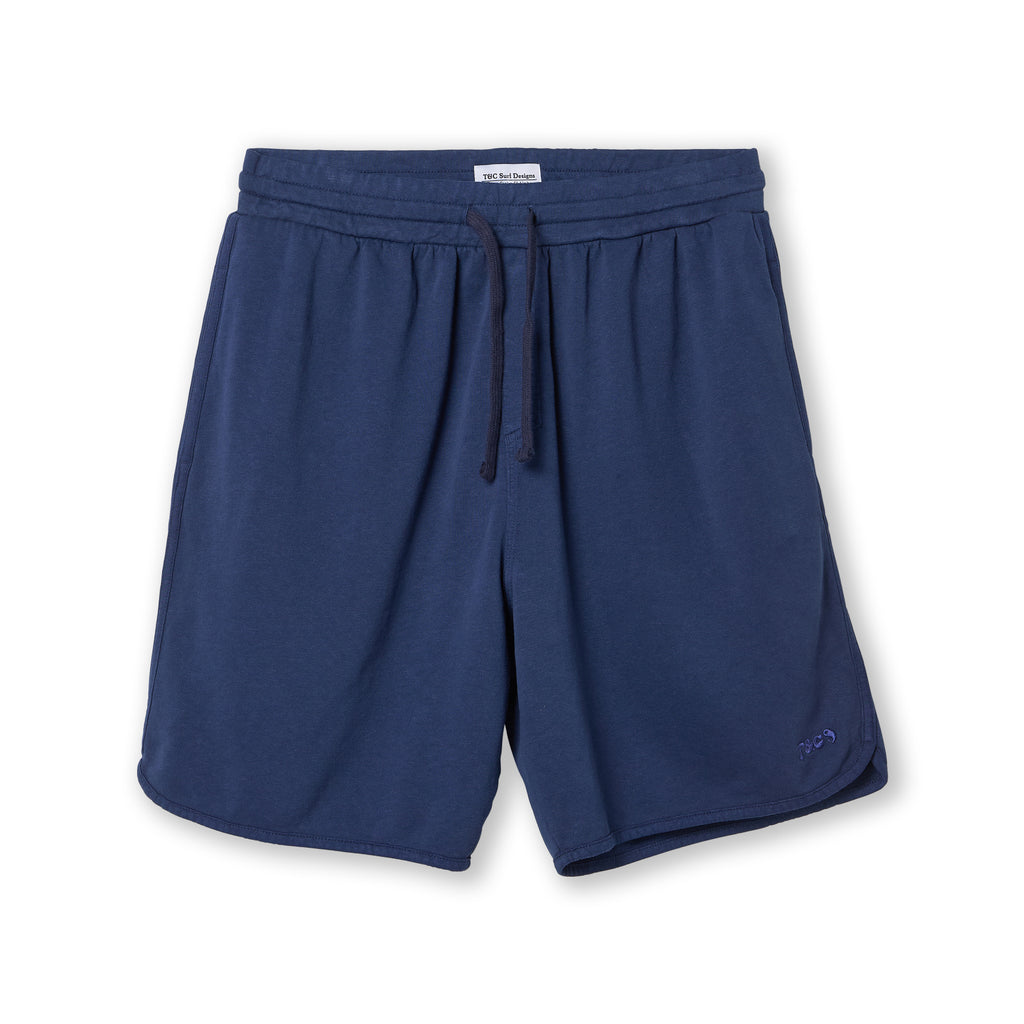 Plain Sweat Short-Dark Navy