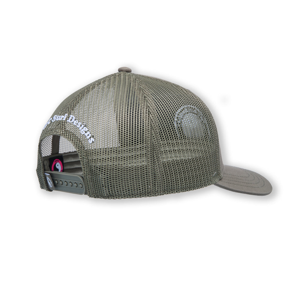 YY Plain Casquette Trucker -Military Green / Military Green Logo