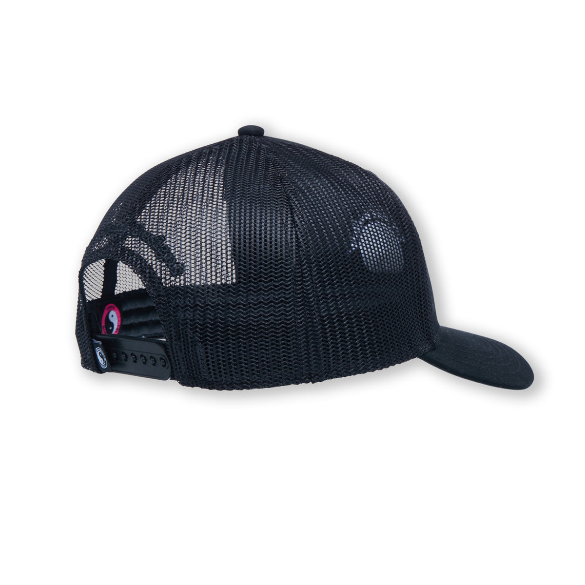 YY Plain Casquette Trucker -Black / Black Logo