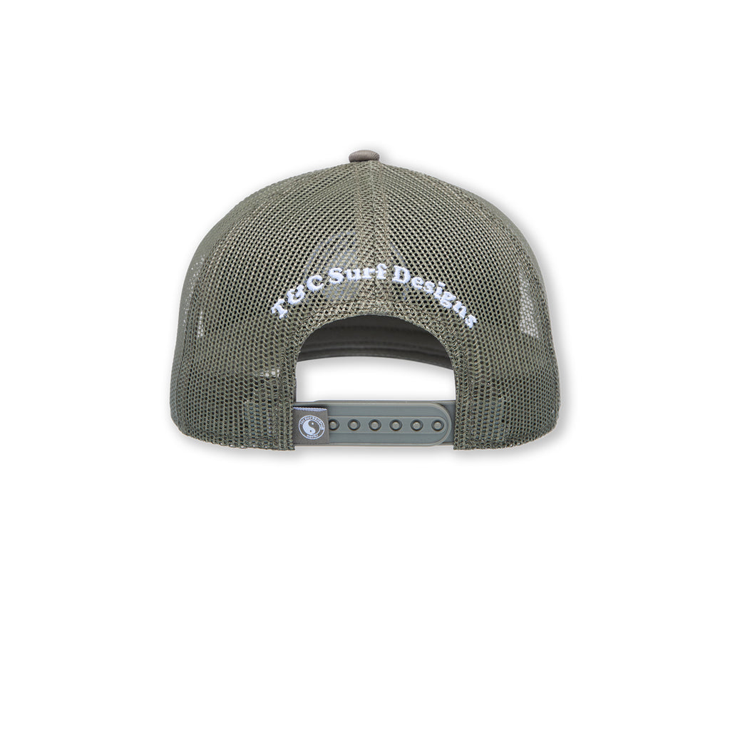 YY Plain Casquette Trucker -Military Green / Military Green Logo