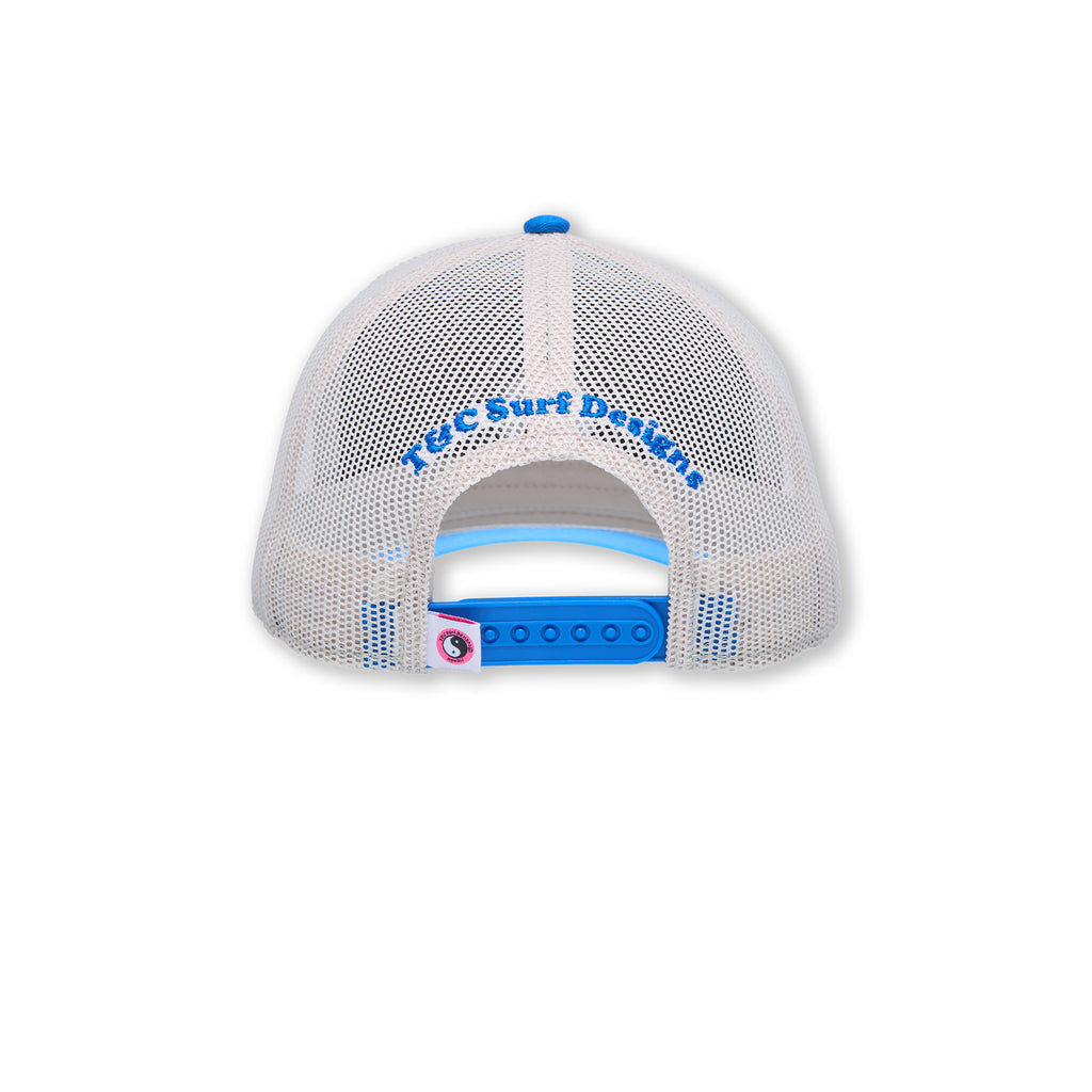 YY Multico  Casquette Trucker -Elec. Blue / Off white / Pink Logo