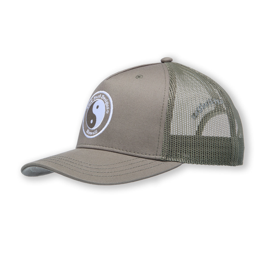YY Plain Casquette Trucker -Military Green / Military Green Logo