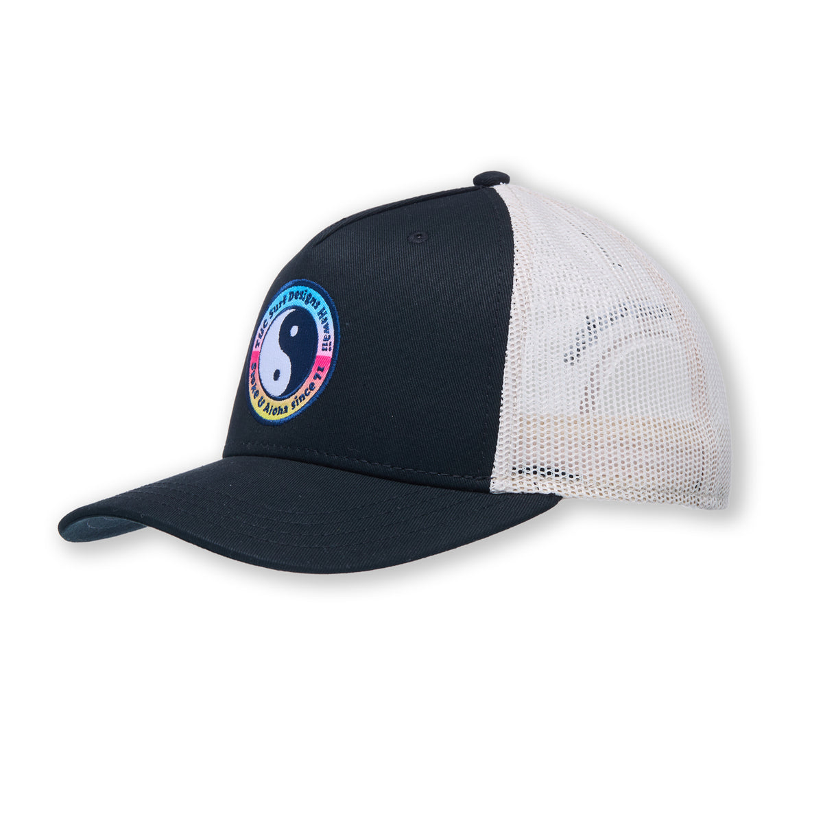 YY Multico Casquette Trucker -Black / Natural / Gradient logo