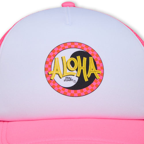 Aloha Foam Casquette Trucker -White / Pink