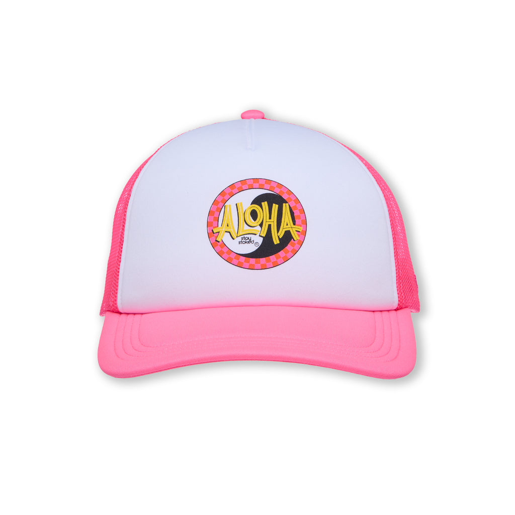 Aloha Foam Casquette Trucker -White / Pink