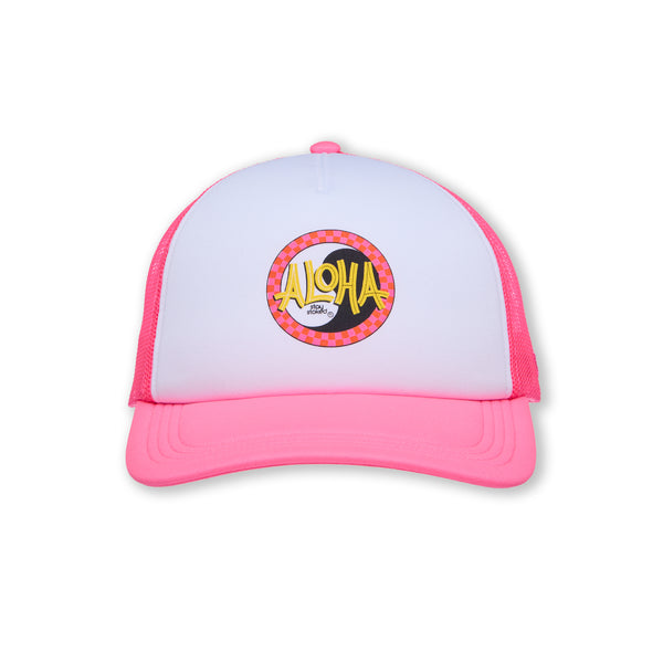 Aloha Foam Casquette Trucker -White / Pink