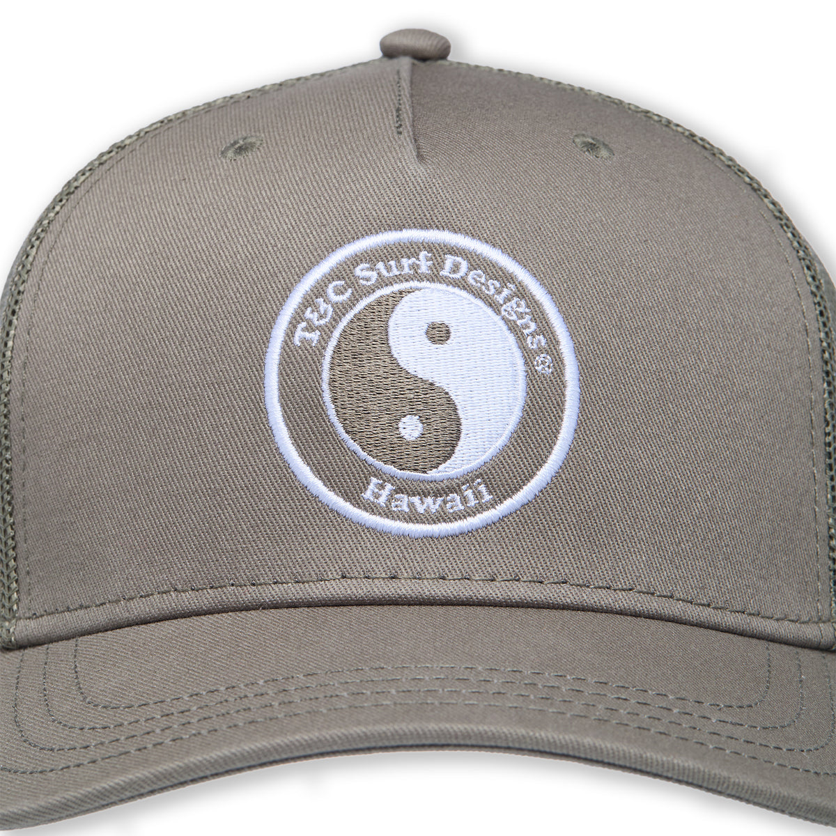 YY Plain Casquette Trucker -Military Green / Military Green Logo