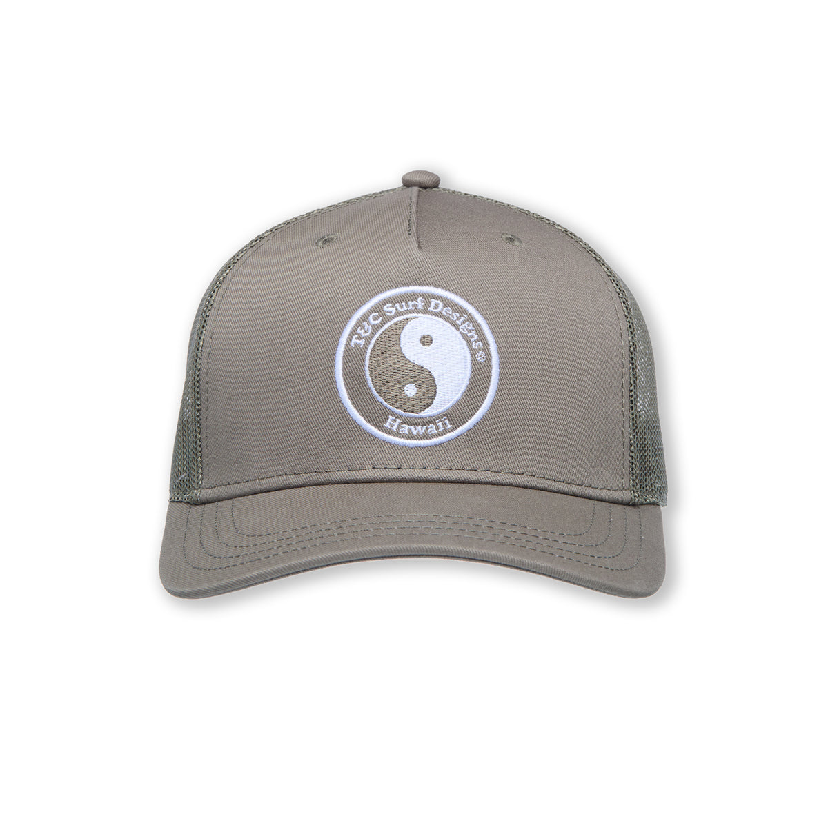 YY Plain Casquette Trucker -Military Green / Military Green Logo