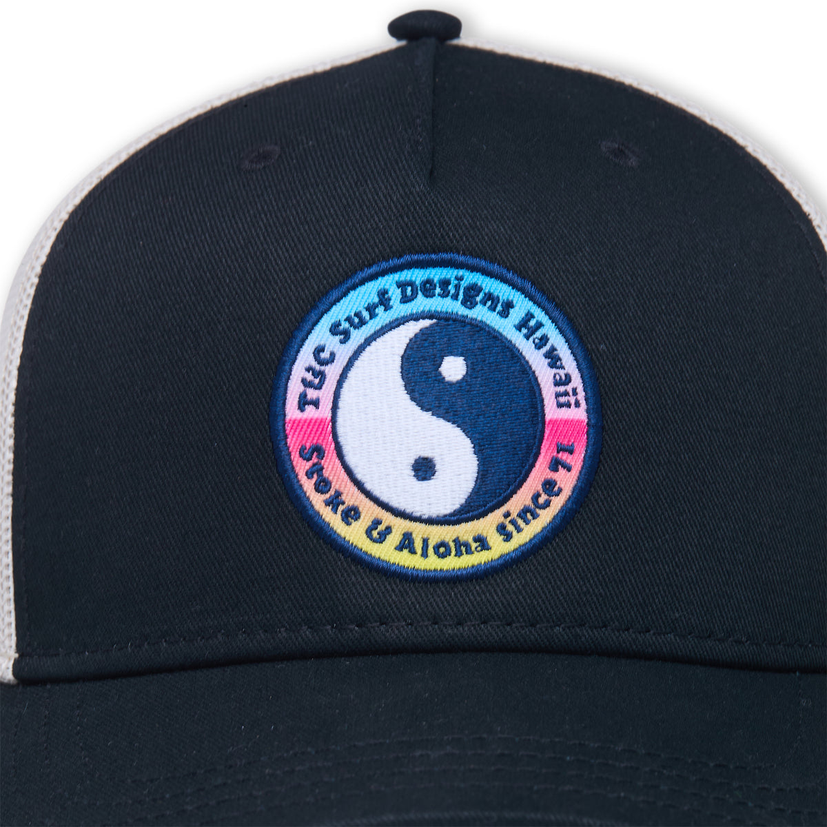 YY Multico Casquette Trucker -Black / Natural / Gradient logo