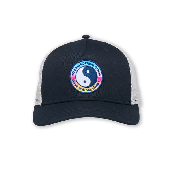 YY Multico Casquette Trucker -Black / Natural / Gradient logo