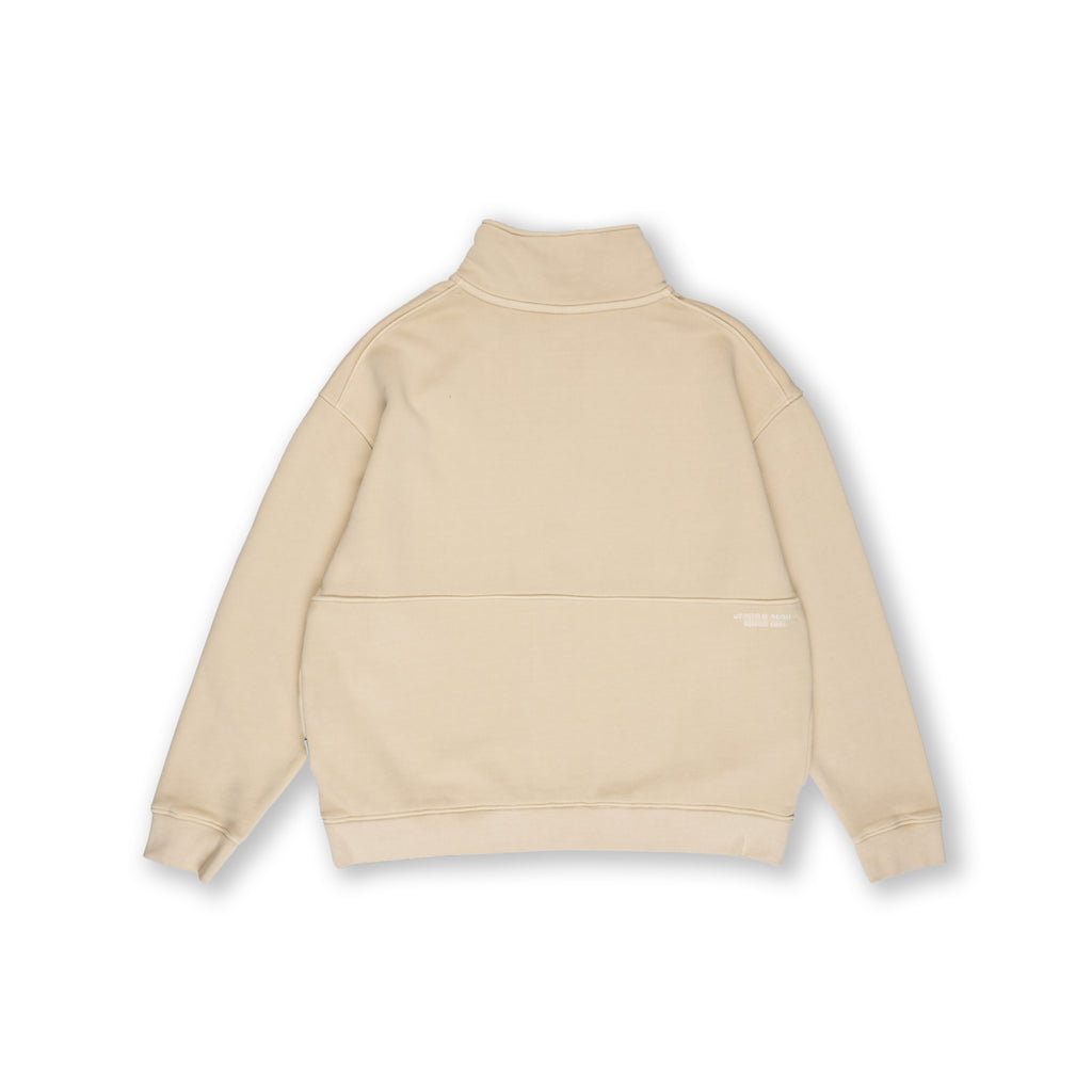 TCSH Quarter Zip Sweat-Greige