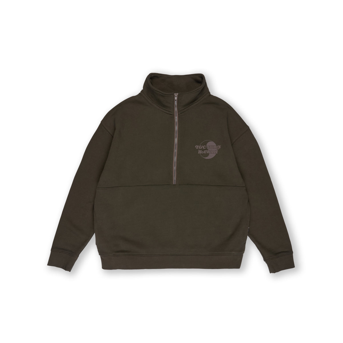TCSH Quarter Zip Sweat-Brown