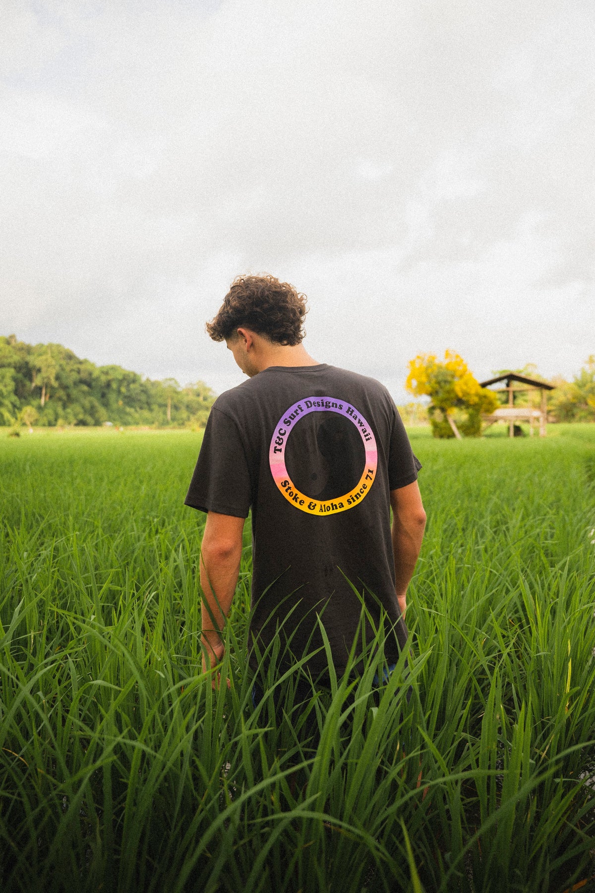 YY 71 Logo  Short Sleeve T-Shirt -Washed Black
