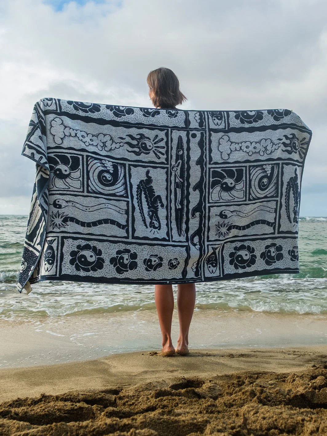 T&C Surf Designs Kenny Camp Towel - Navy
