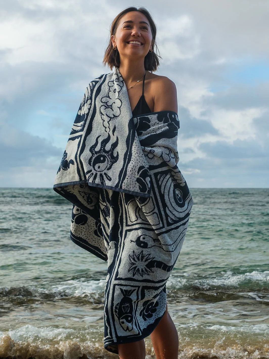 T&C Surf Designs Kenny Camp Towel - Navy