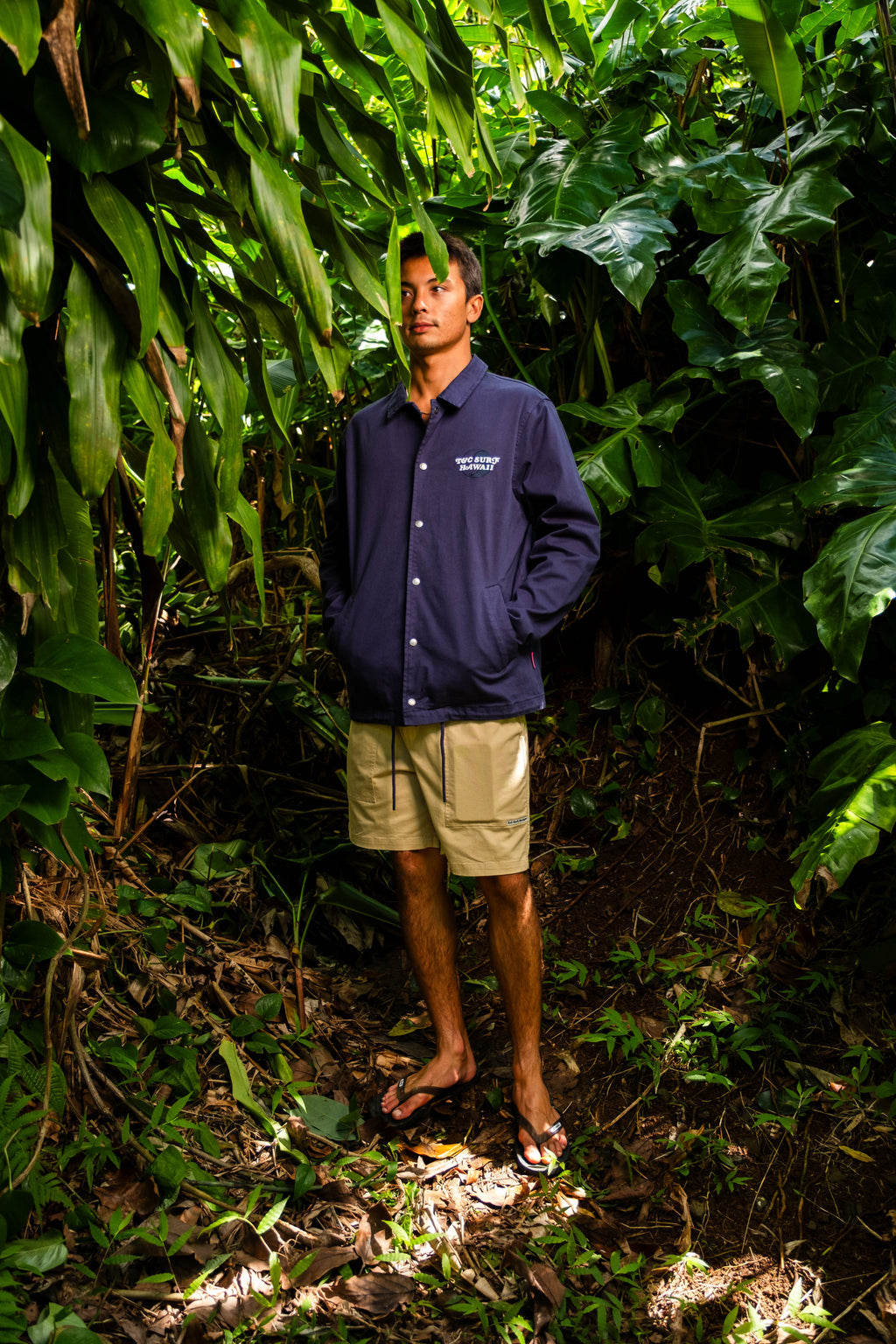 T&C Surf Designs Cotton Coach Jacket - Dark Navy