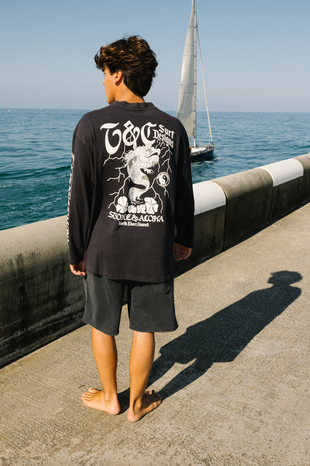 Koï Lightning T-shirt manches longues -Fatigue Black