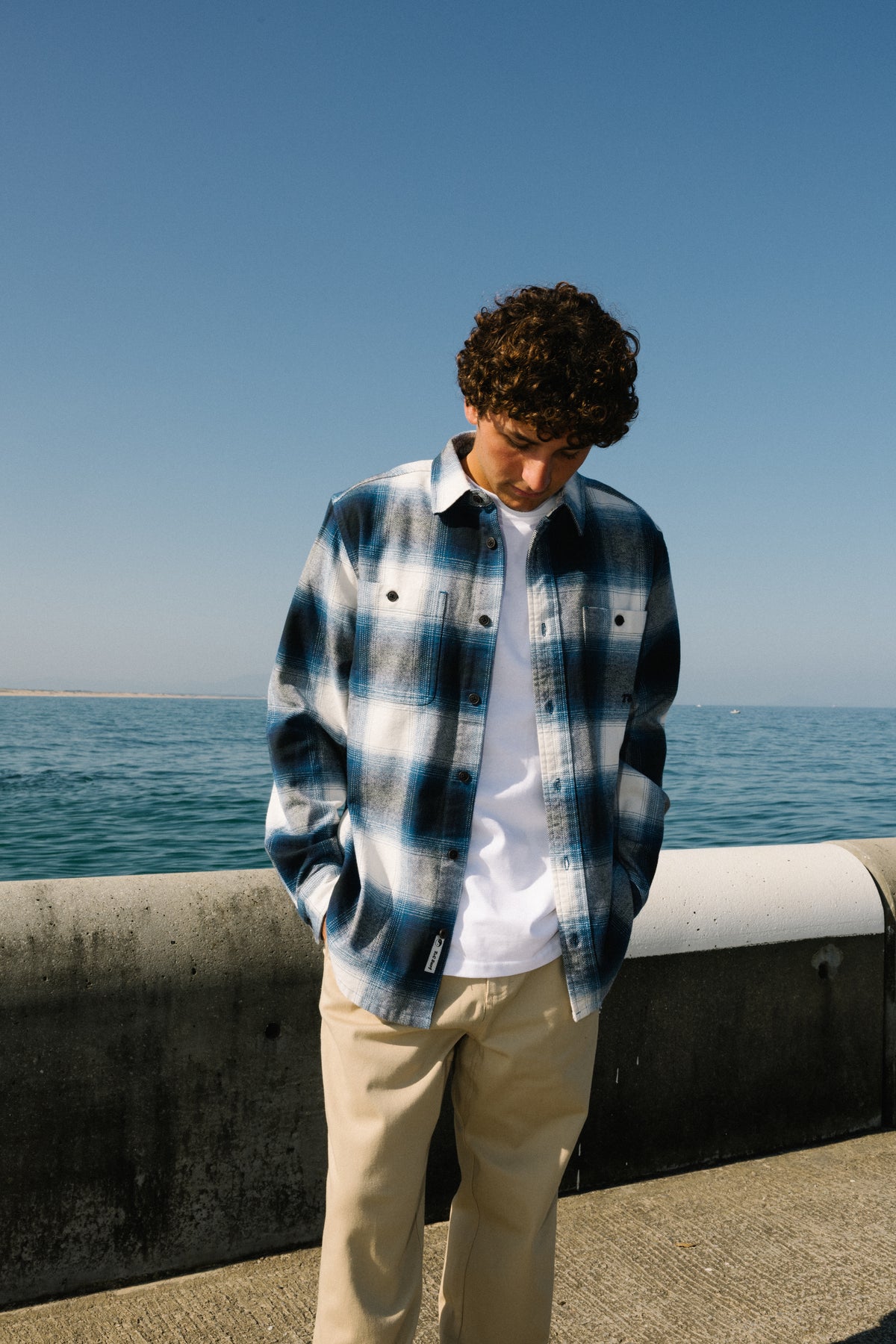T&C Surf Designs Town Heavy flannel Over Shirt - Navy