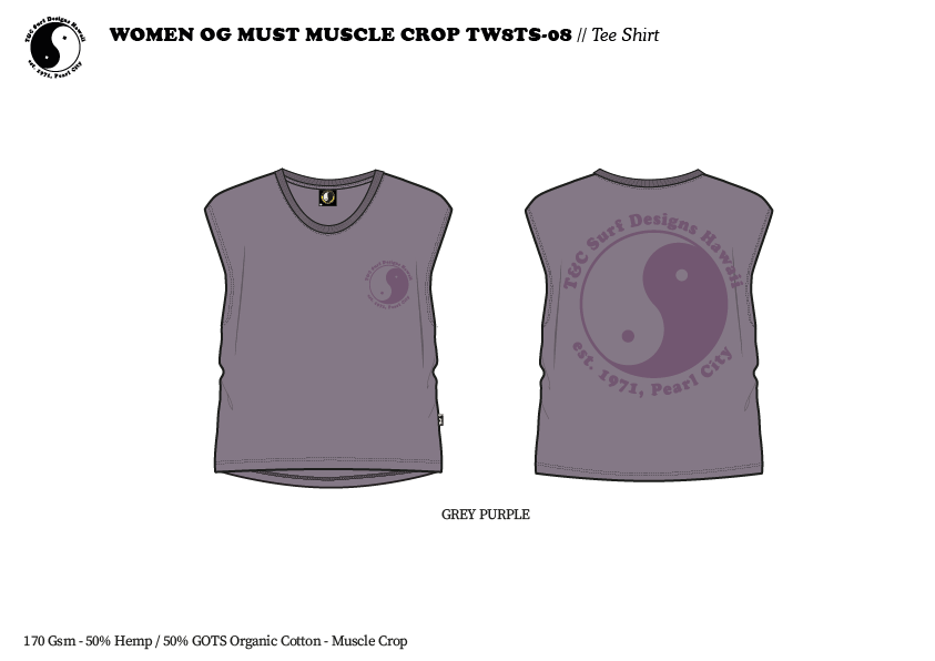 Women OG Mist Muscle Crop Débardeur