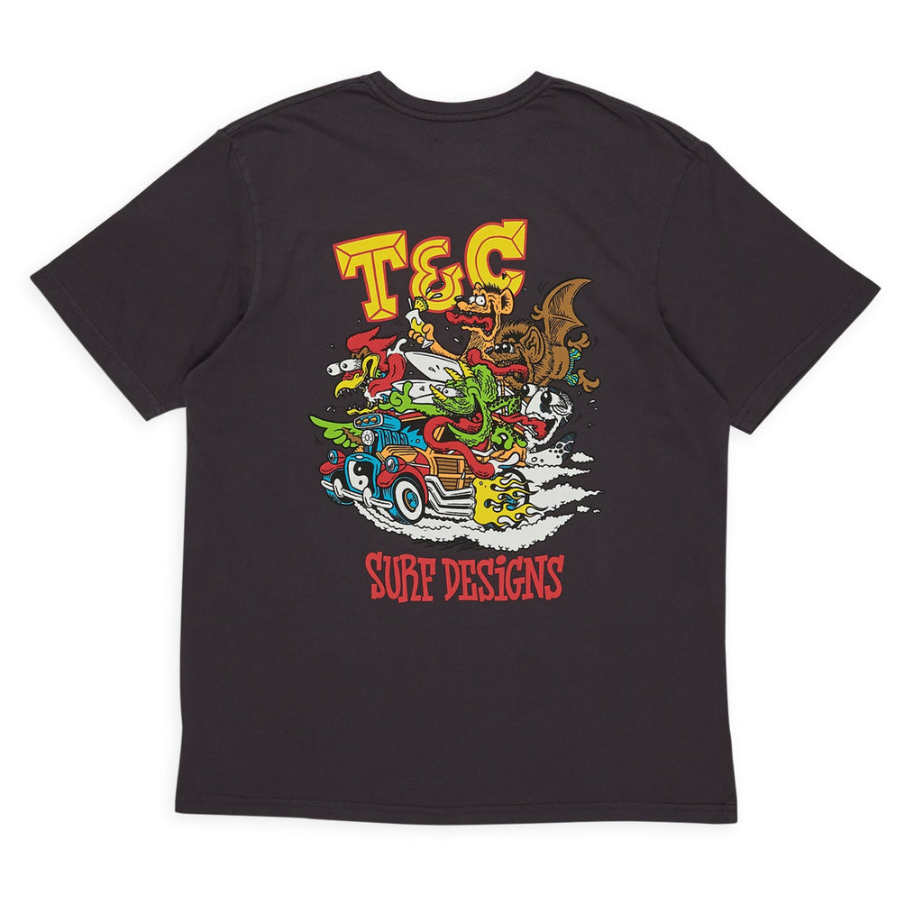 T&C Surf Designs Jon Fink Scene S/S T-Shirt - Washed-Black