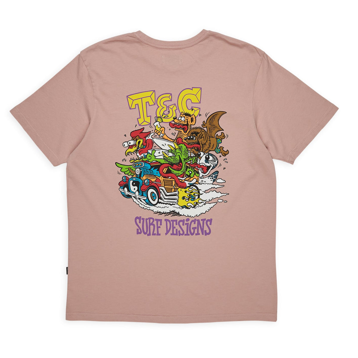 T&C Surf Designs Jon Fink Scene S/S T-Shirt - Dawn Mauve