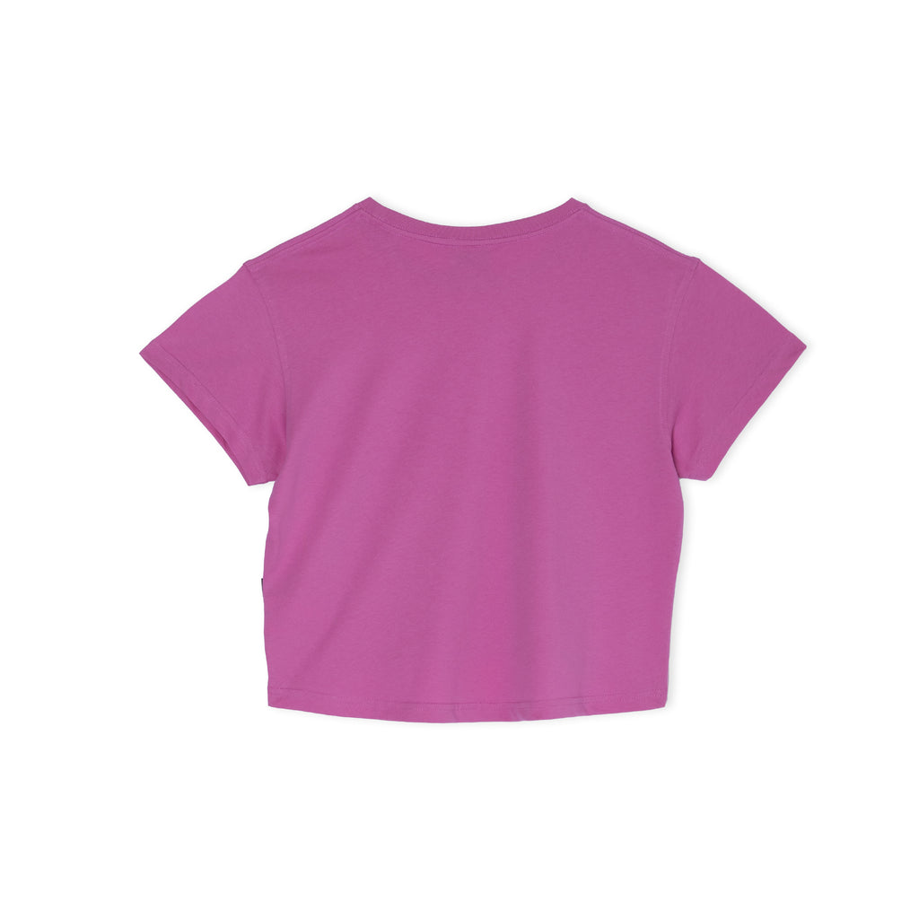 Women Vintage Crop Tee-shirt manches courtes
