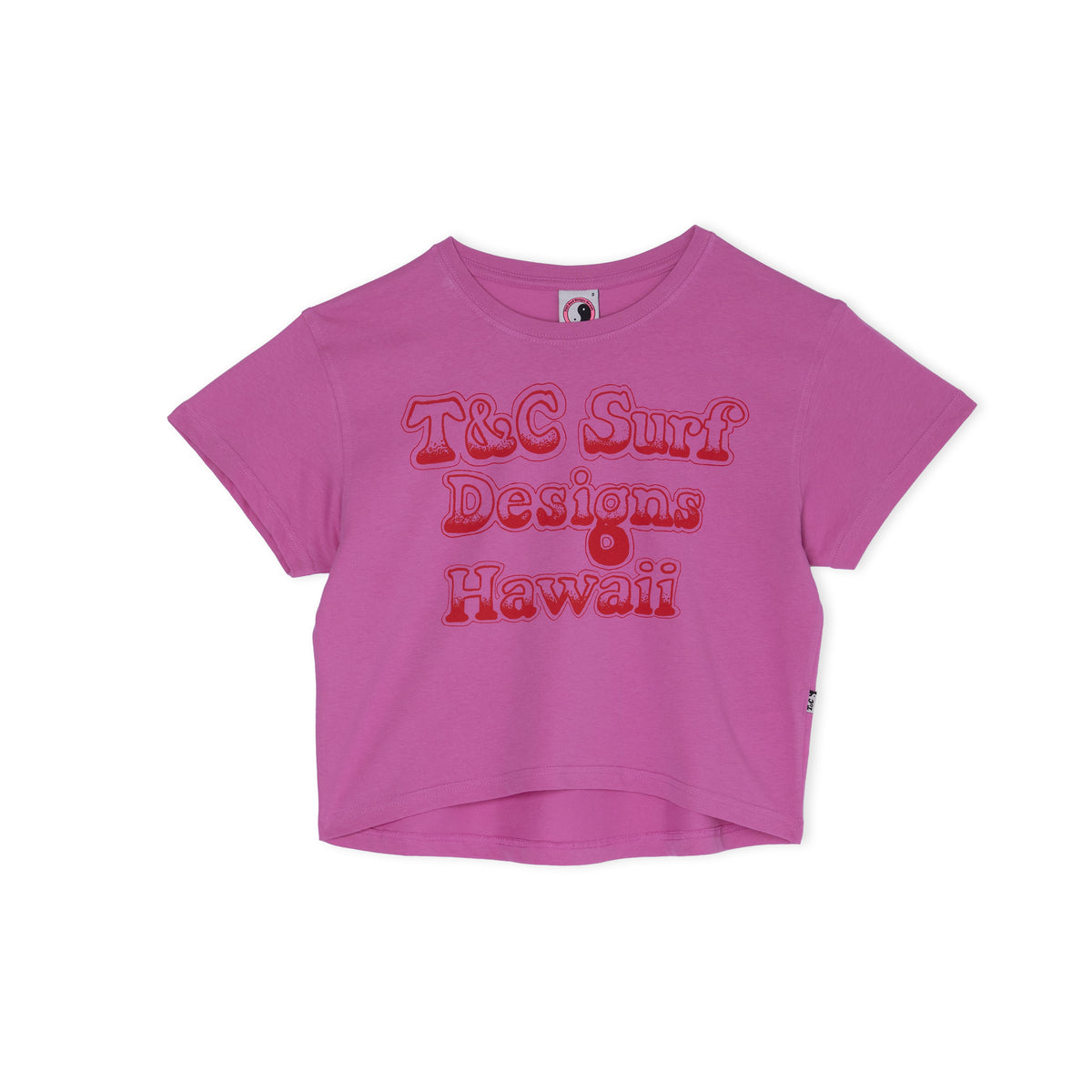 Women Vintage Crop Tee-shirt manches courtes
