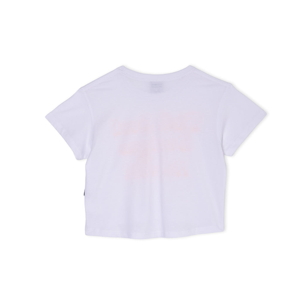 Women Vintage Crop Tee-shirt manches courtes