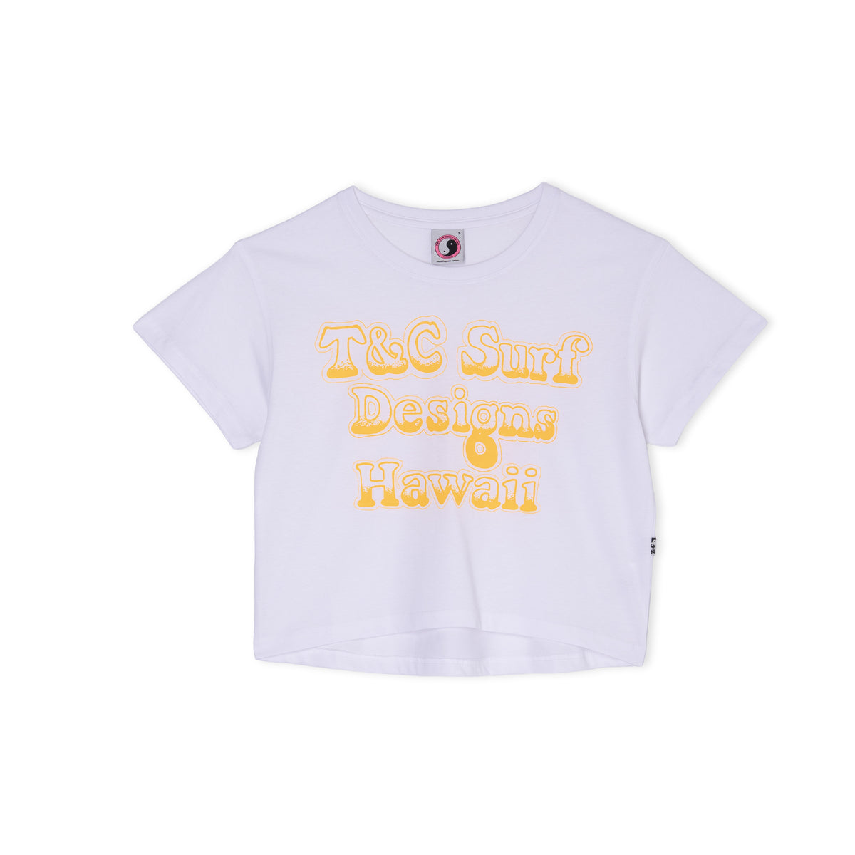 Women Vintage Crop Tee-shirt manches courtes