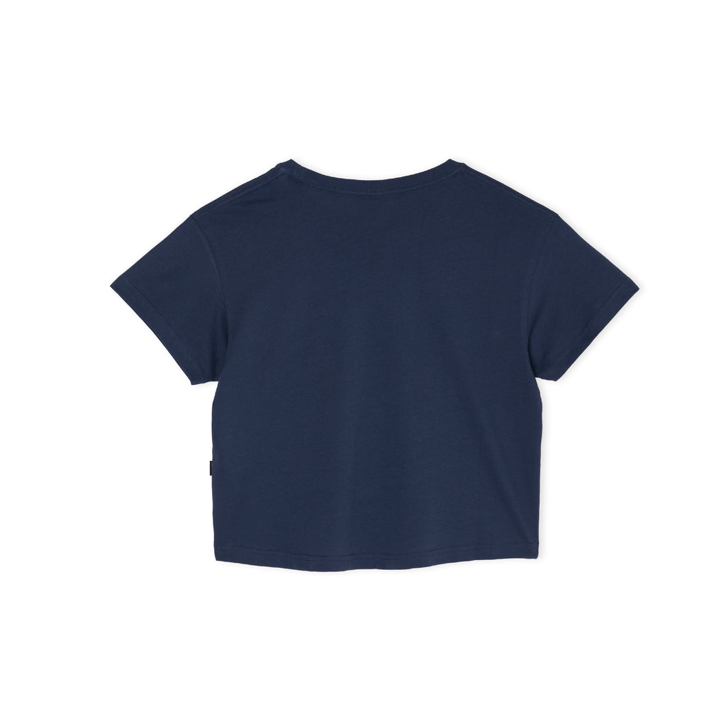Women Vintage Crop Tee-shirt manches courtes