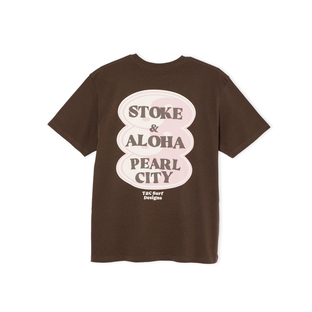 Oval Front Logo T-shirt manches courtes -Brown