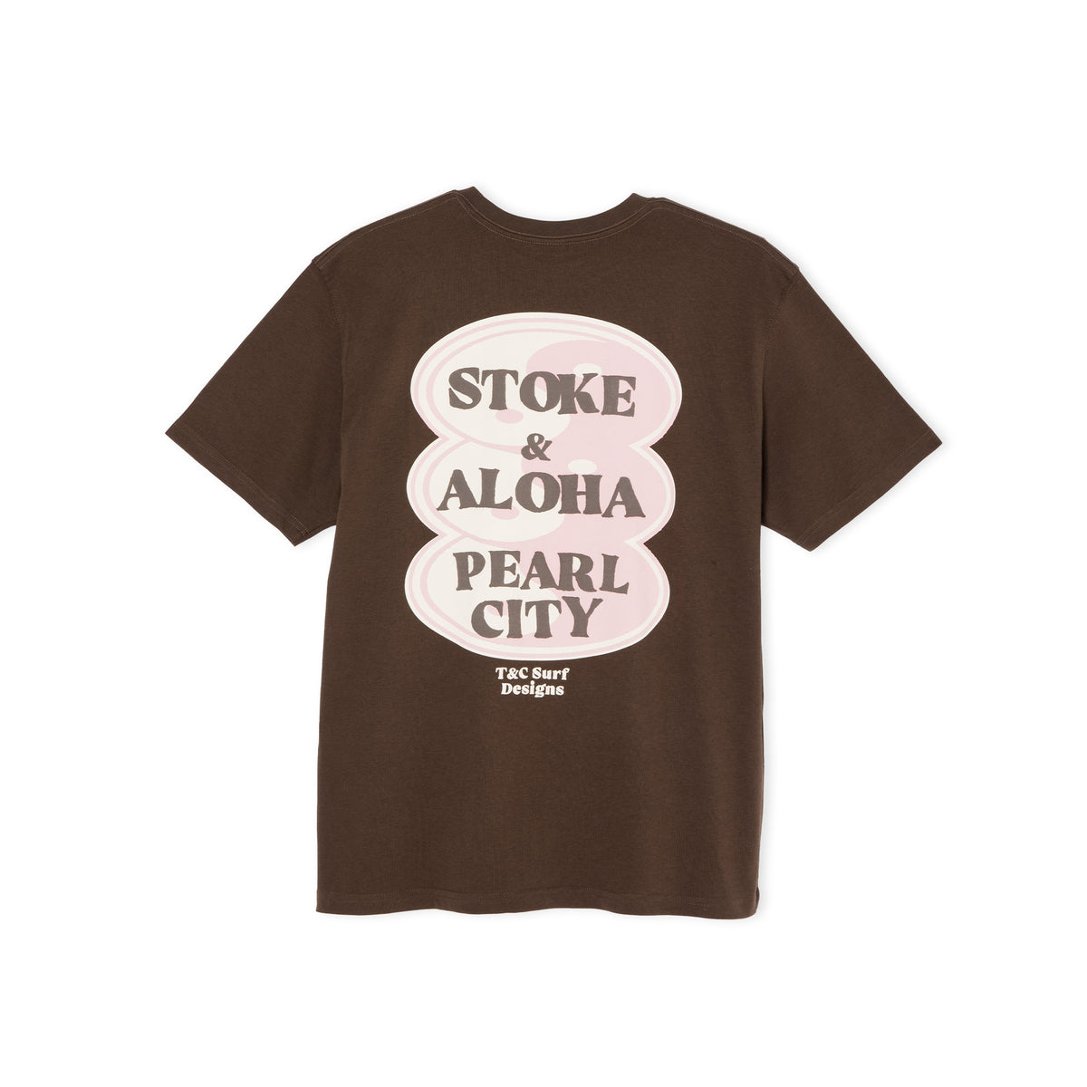 Oval Front Logo T-shirt manches courtes -Brown