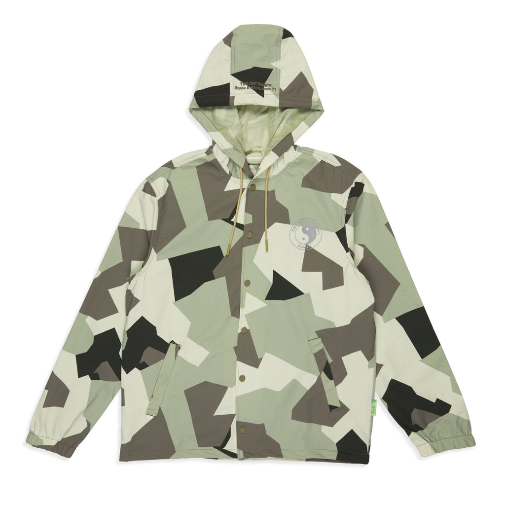 T&C Surf Designs Hooded Coach Jacket - Camo