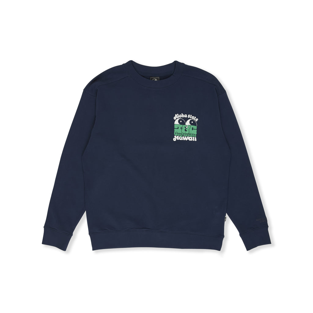 Aloha State Crew Sweat-Dark Navy