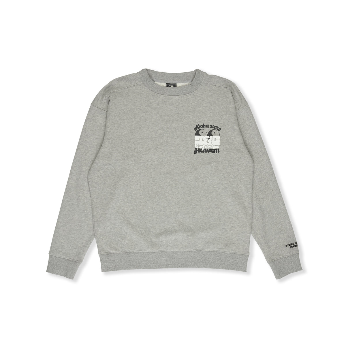 Aloha State Crew Sweat-Heather Grey