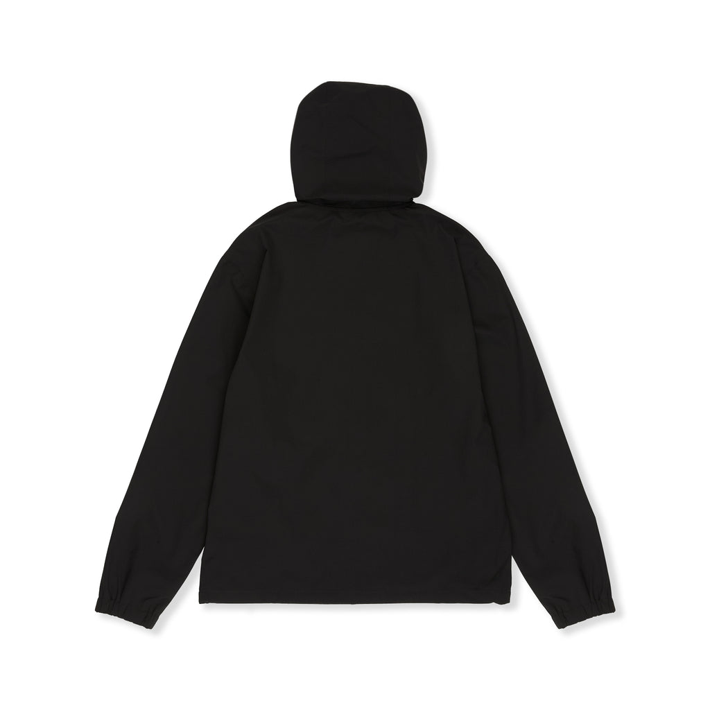 Nylon Hooded Coach Veste - Black