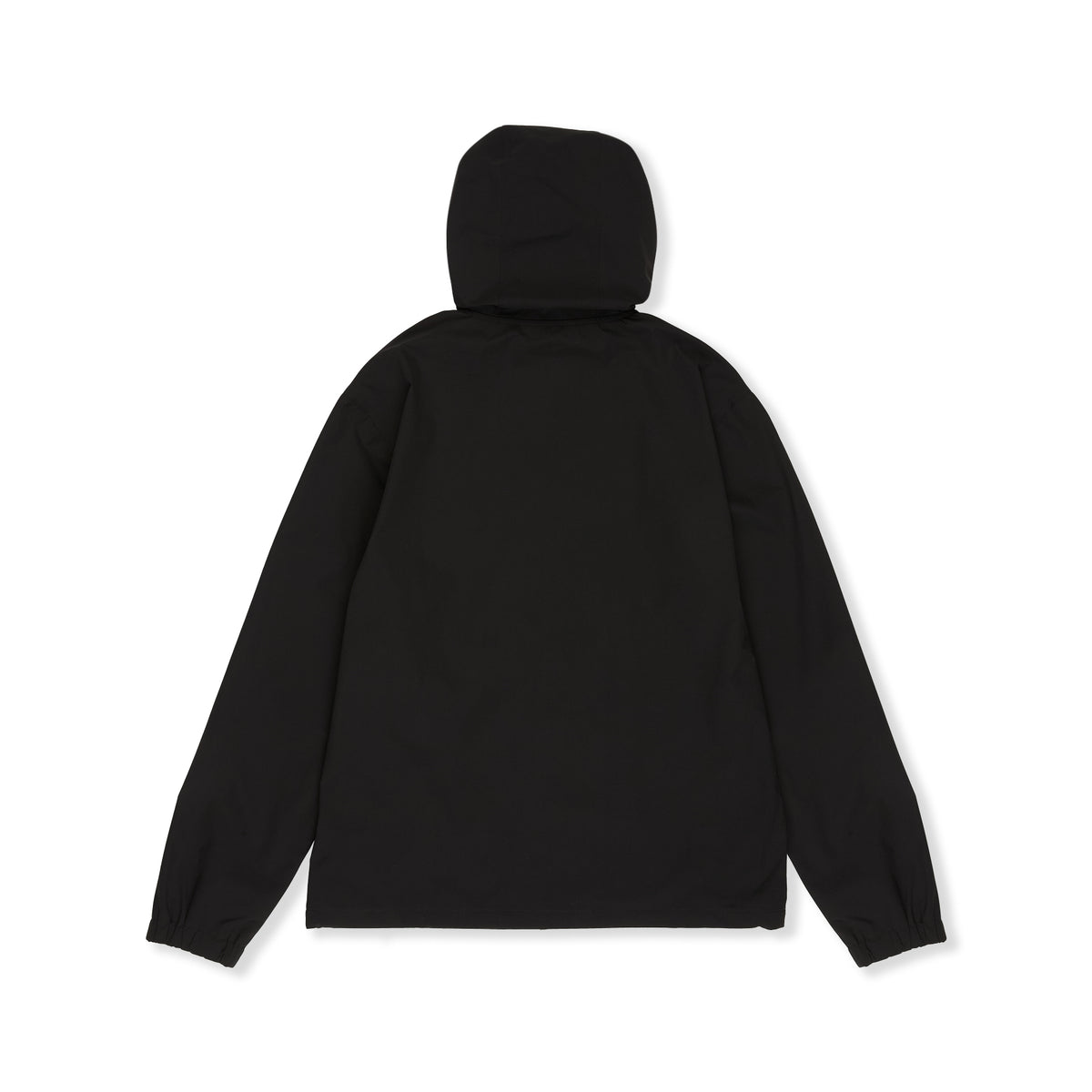 Nylon Hooded Coach Veste - Black