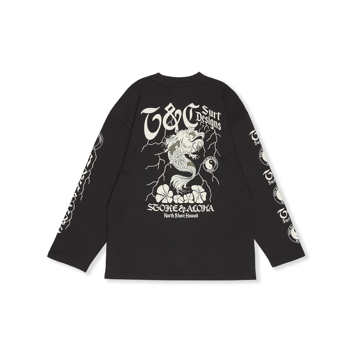 Koï Lightning T-shirt manches longues -Fatigue Black