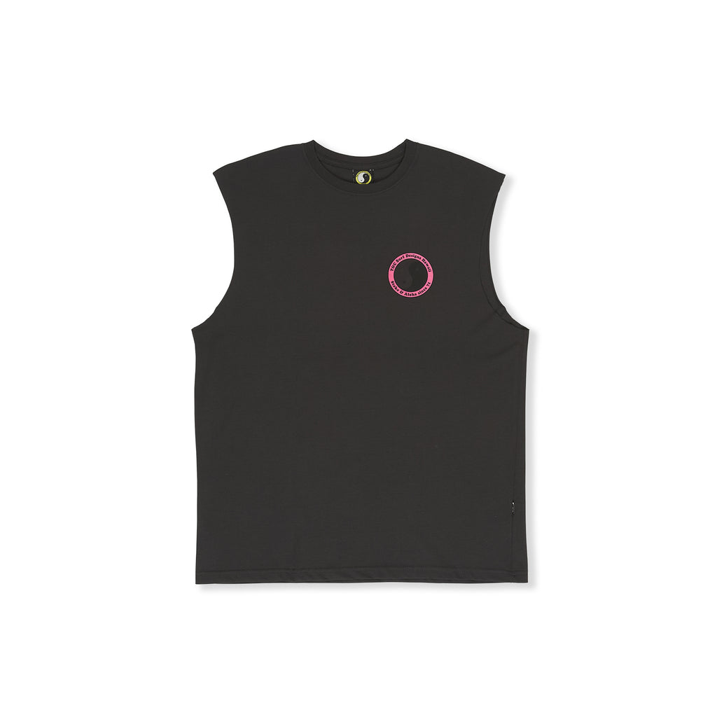 YY 71 Logo Muscle Débardeur -Wash Black