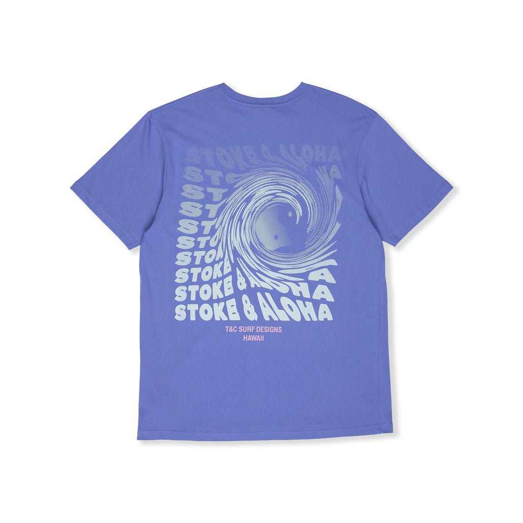 Twisted Print  T-shirt manches courtes -Blueberry