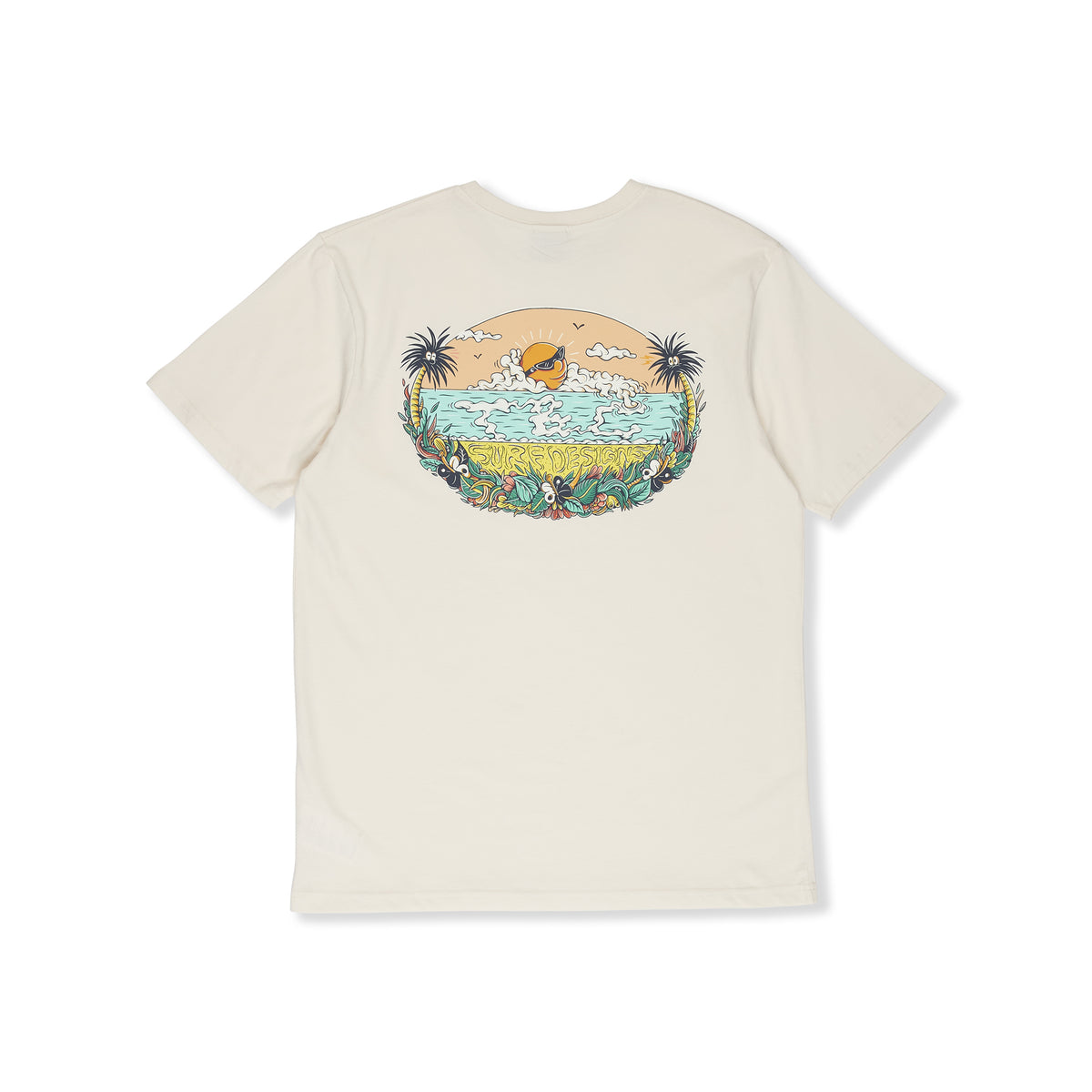 Kenny Sun Set T-shirt manches courtes-Vintage White
