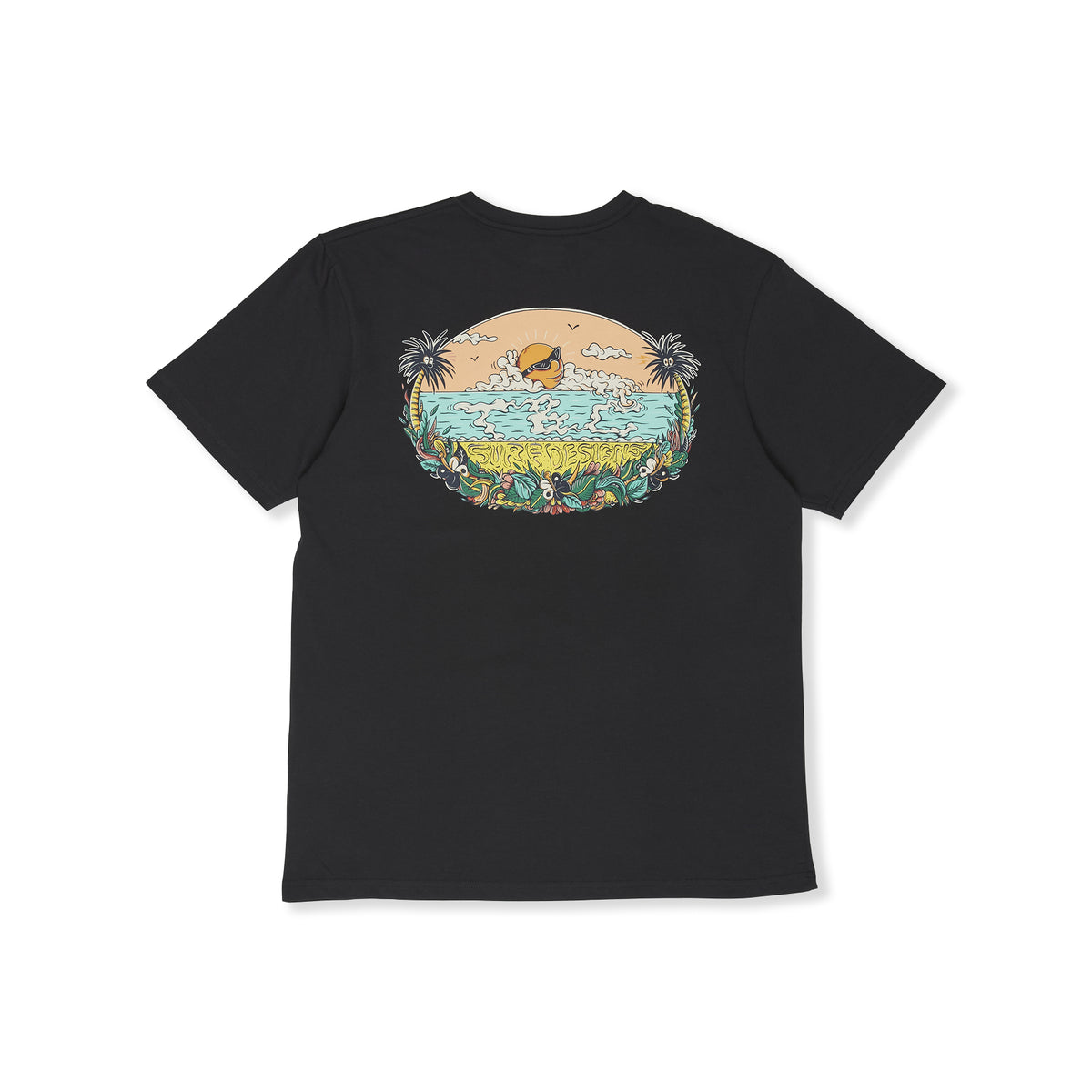 Kenny Sun Set T-shirt manches courtes-Fatigue Black