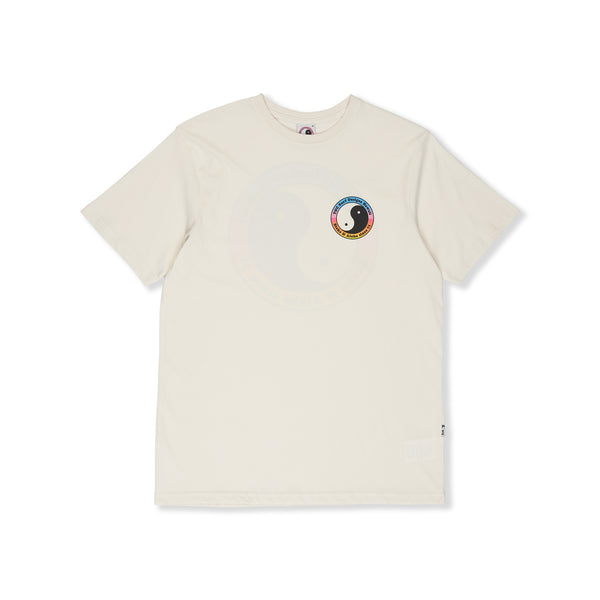 T-shirt de manga curta com logótipo YY 71 da T&C Surf Designs - Branco Vintage