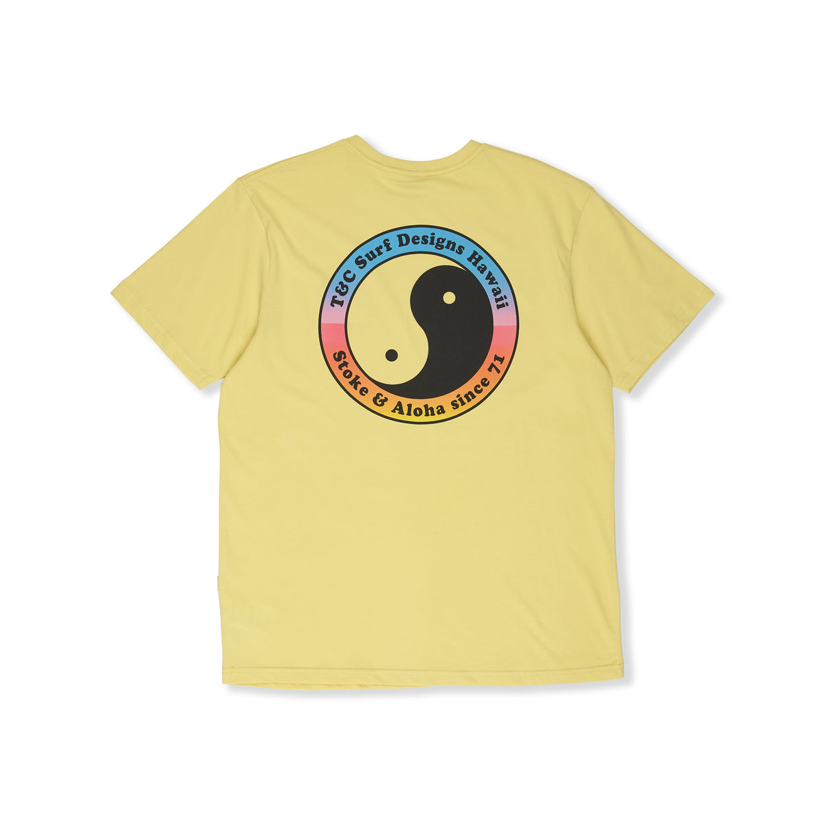 YY 71 Logo T-shirt manches courtes -Washed Yellow