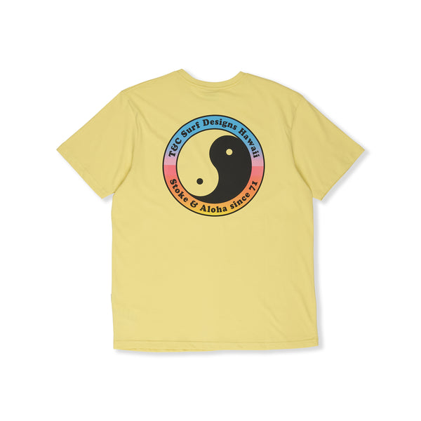 T-shirt de manga curta T&C Surf Designs YY 71 Logo - Amarela Lavada