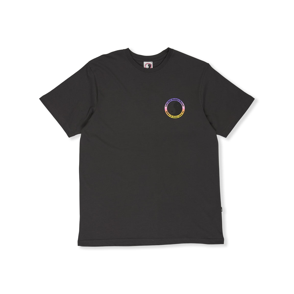 YY 71 Logo  Short Sleeve T-Shirt -Washed Black