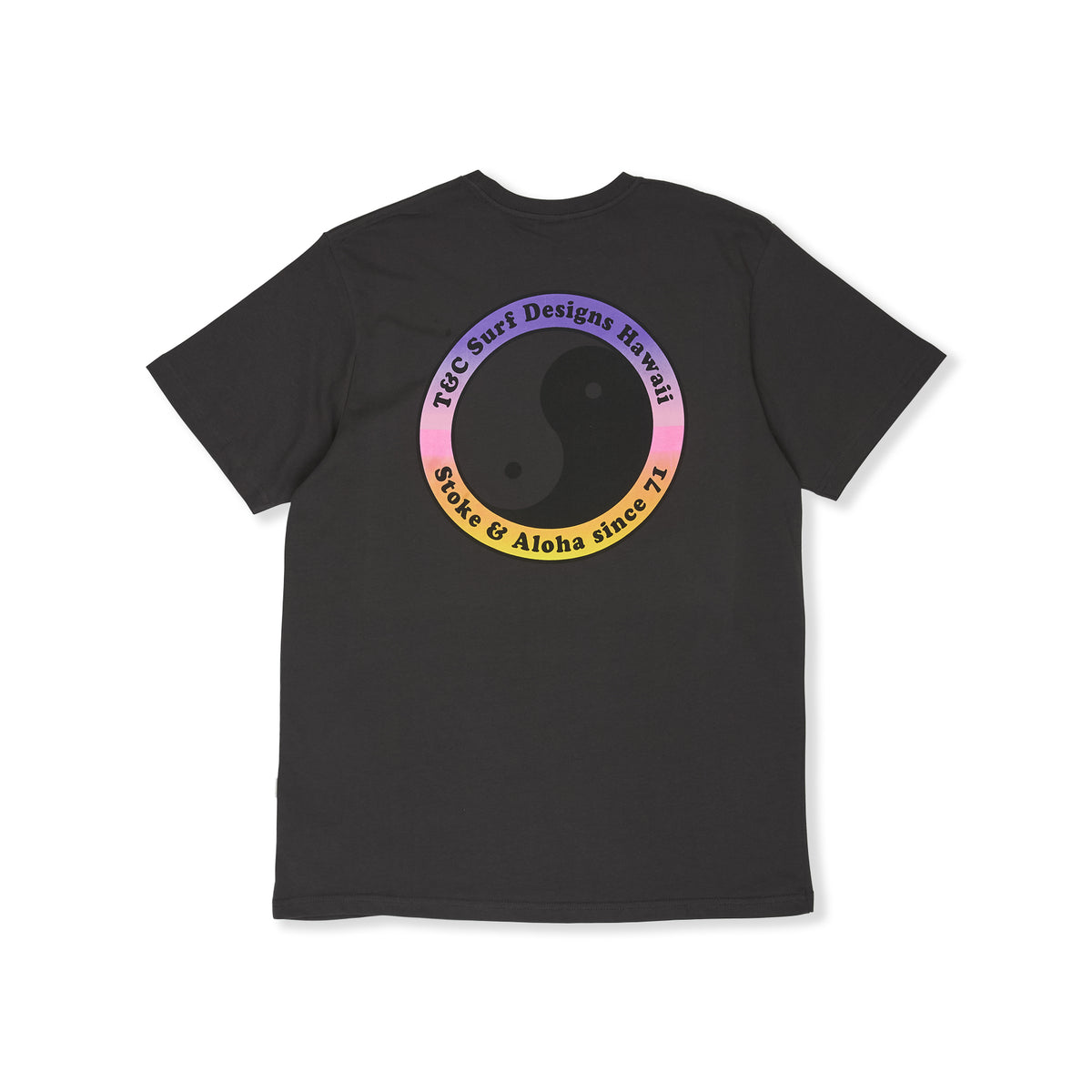 YY 71 Logo  Short Sleeve T-Shirt -Washed Black